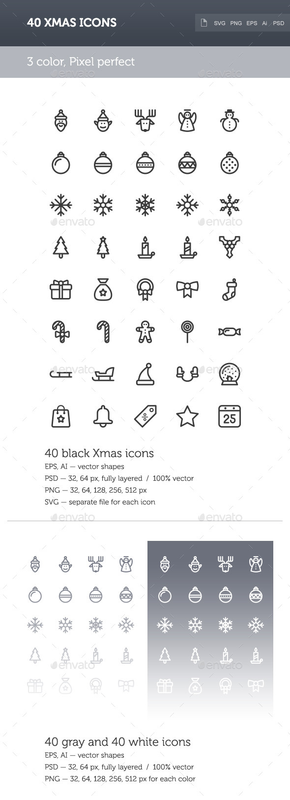 Xmas Icon Set - Seasonal Icons