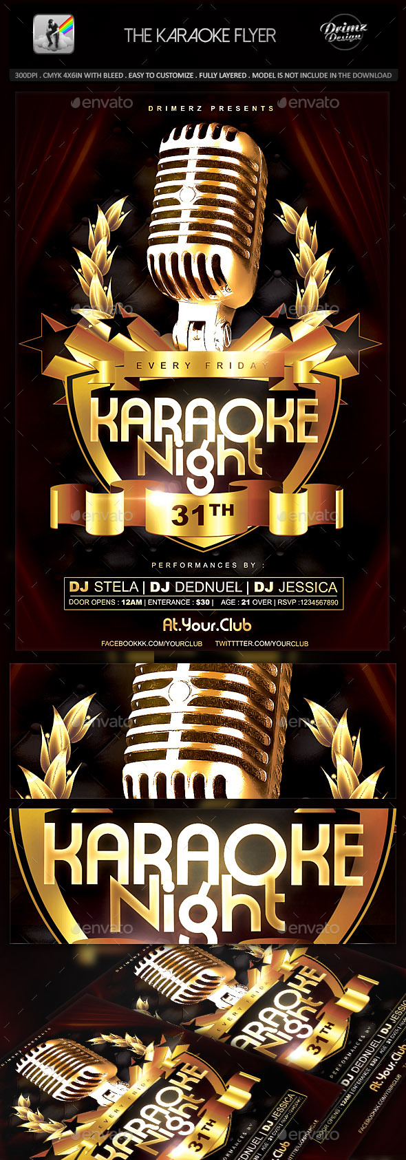 The Karaoke Flyer - Events Flyers