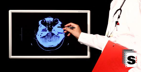 Doctor Analysing X-rays and CT Scan alt