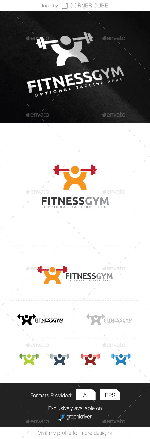 Fitness Gym Logo - Logo Templates