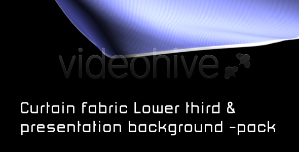 CURTAIN FABRIC lower third & BACKGROUND - PACK