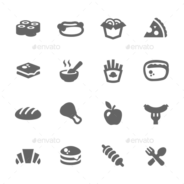 Fast Food Icons - Food Objects