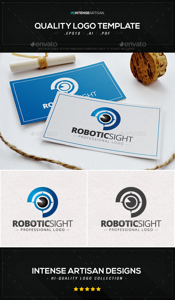 Robotic Sight Logo Template - Humans Logo Templates