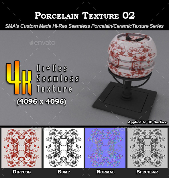 Hi-Res Porcelain Texture - 3Docean 9274692