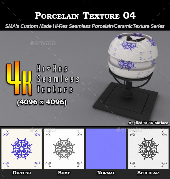Hi-Res Porcelain Texture - 3Docean 9274712