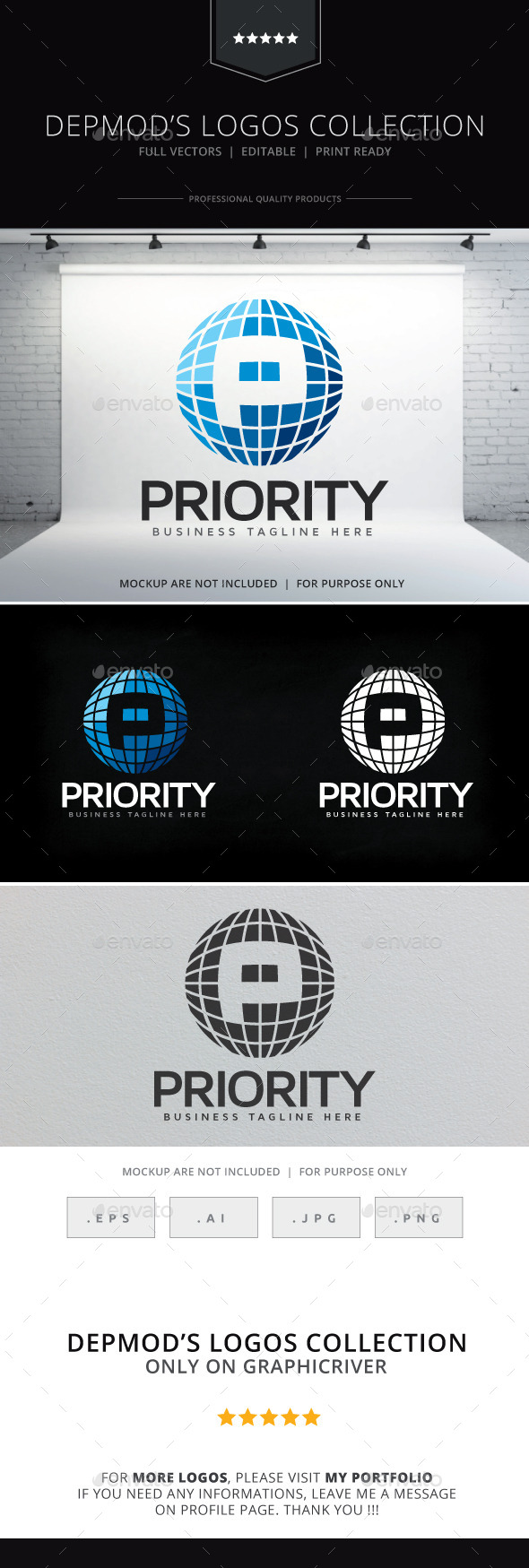 Priority Logo - Letters Logo Templates