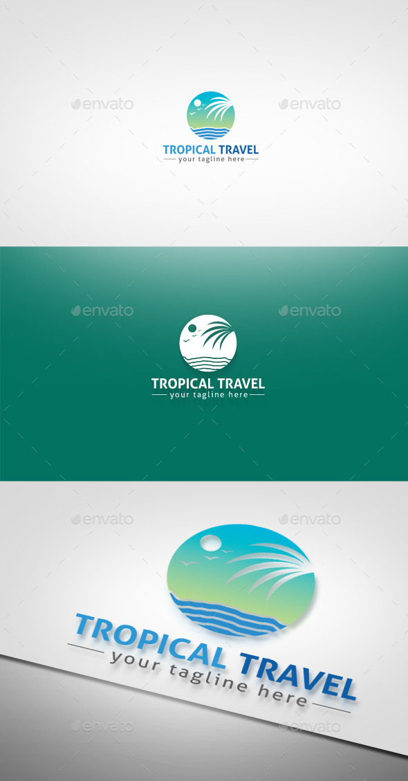 Tropical Travel - Nature Logo Templates
