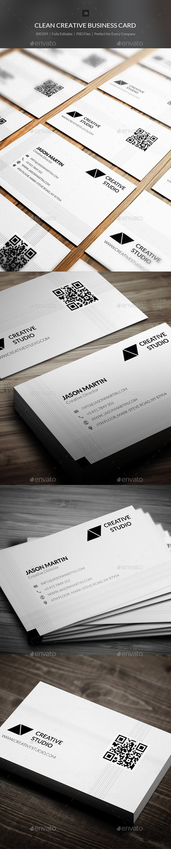 Clean Creative Business Card - 26 - Creative Business Cards