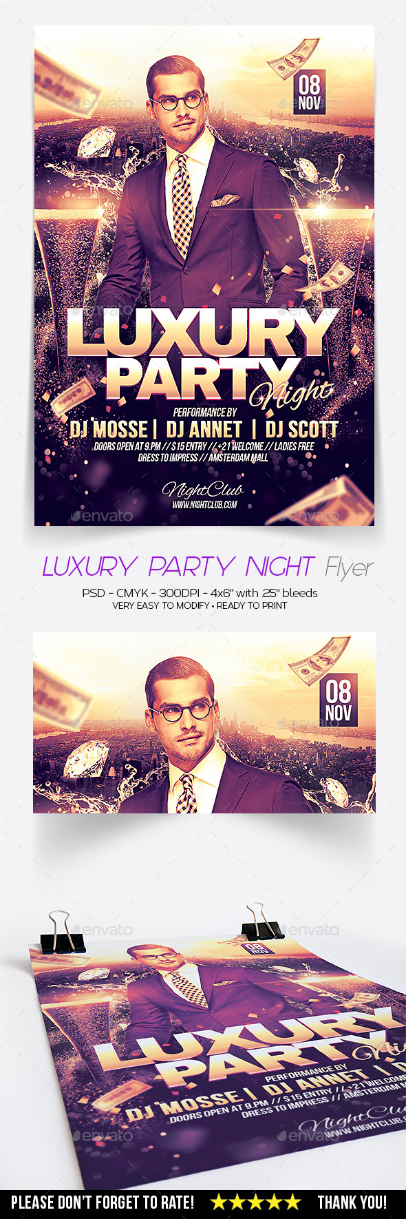 Luxury Party Night Flyer - Clubs & Parties Events