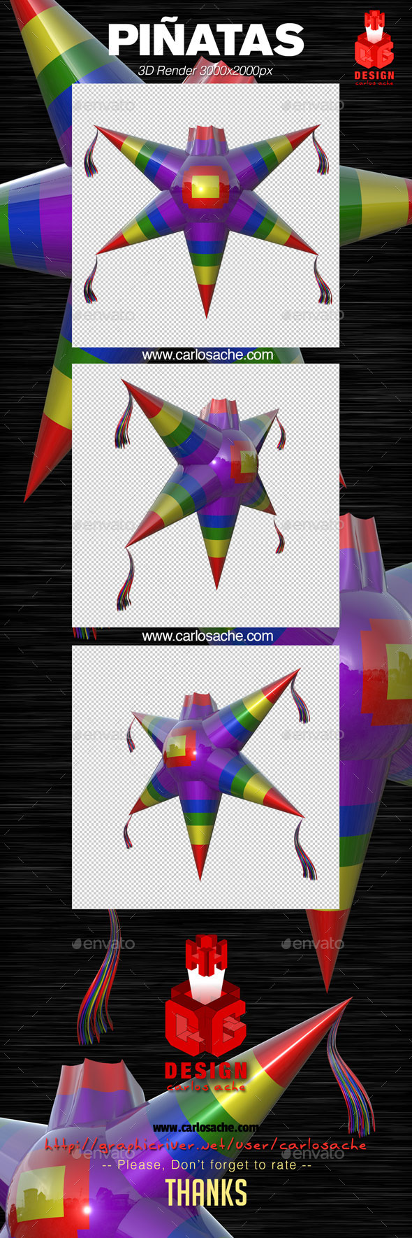 Piñata - 3D Render - Objects 3D Renders