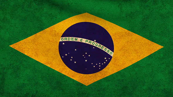 Brazil Flag 2 Pack - Grunge and Retro