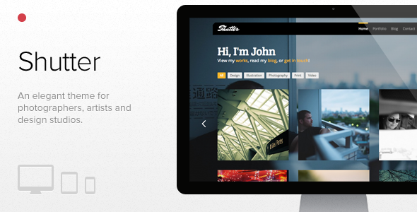 Shutter - Photography & Portfolio WordPress theme