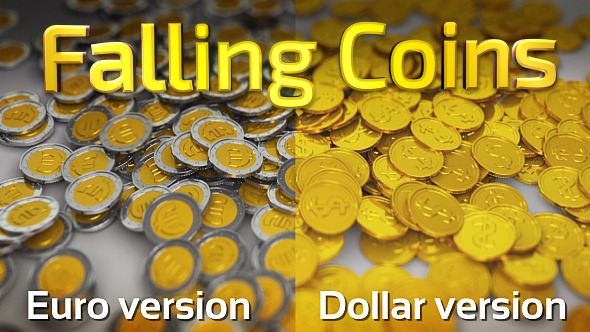 Falling Coins - VideoHive 9279502