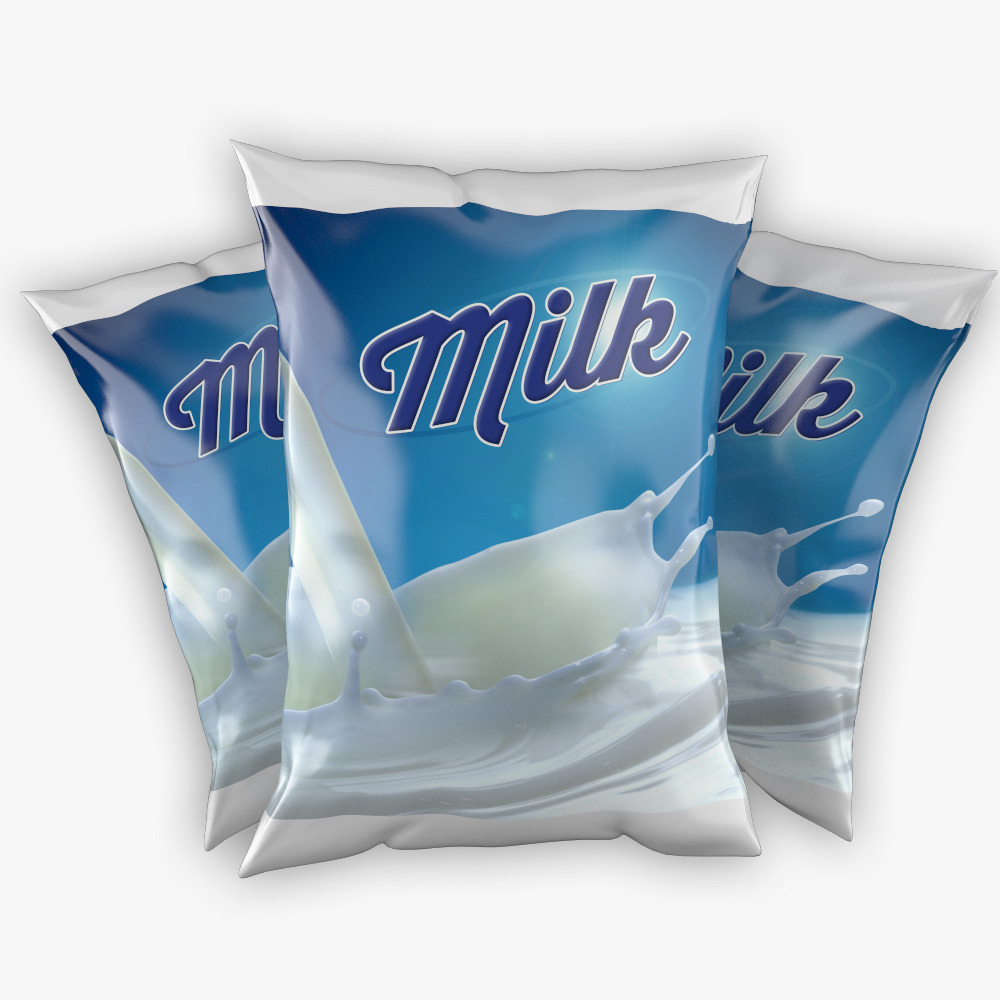 Download Sachet of Milk by LeanSaler | 3DOcean