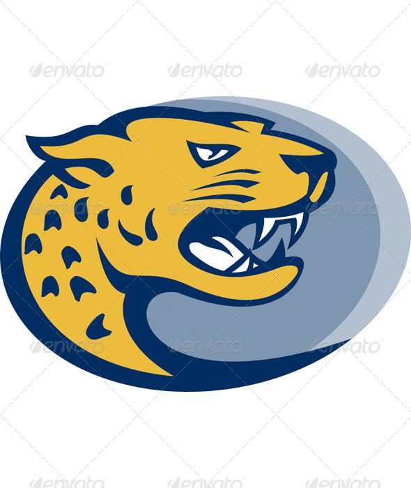 Jaguar Big Cat Head Side View