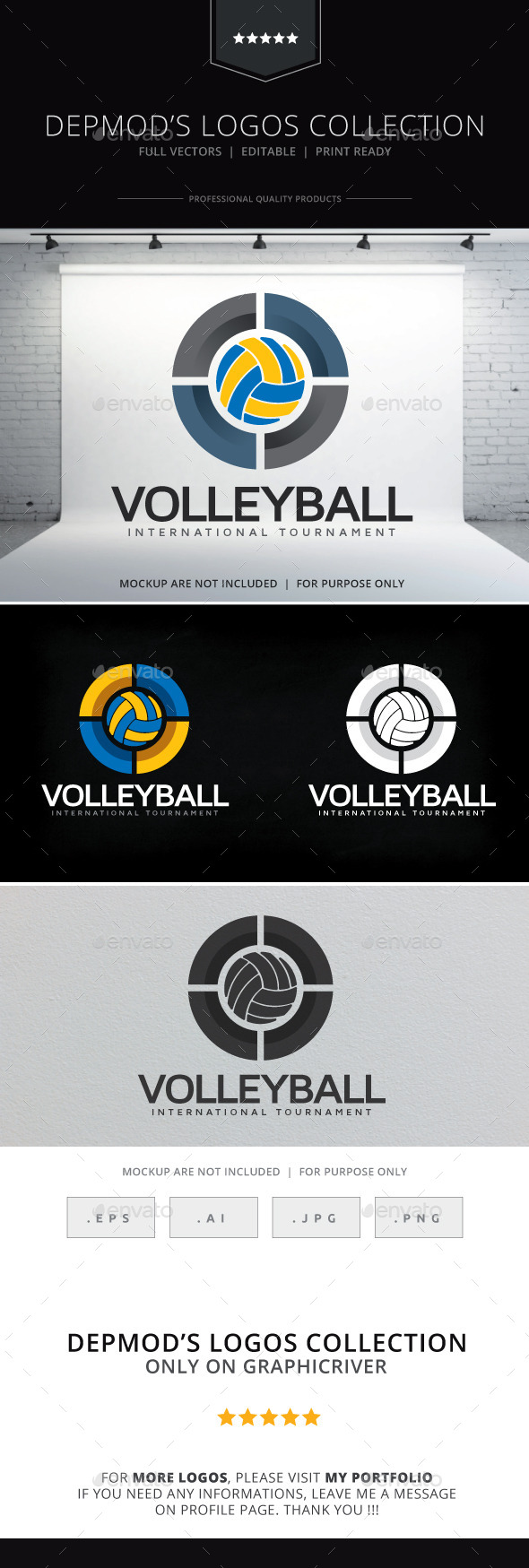 Volleyball Logo - Symbols Logo Templates