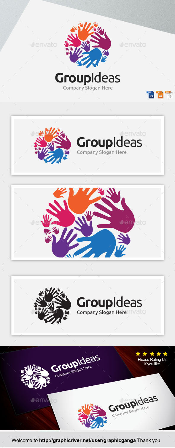 GroupIdea - Abstract Logo Templates