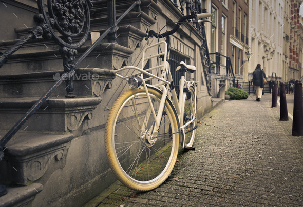 An old bike - Stock Photo - Images
