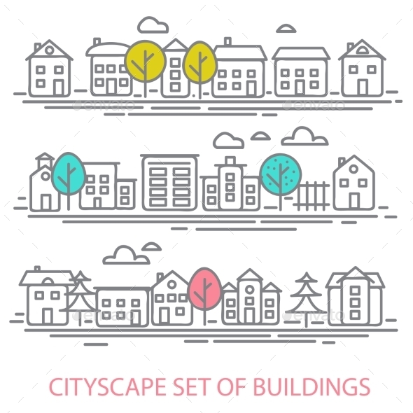 Cityscape Set - Miscellaneous Vectors