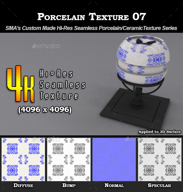 Hi-Res Porcelain Texture - 3Docean 9288293
