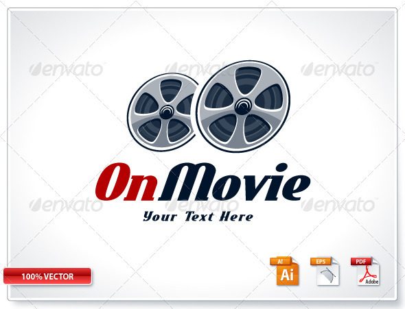 Retro Cinema Logo Template