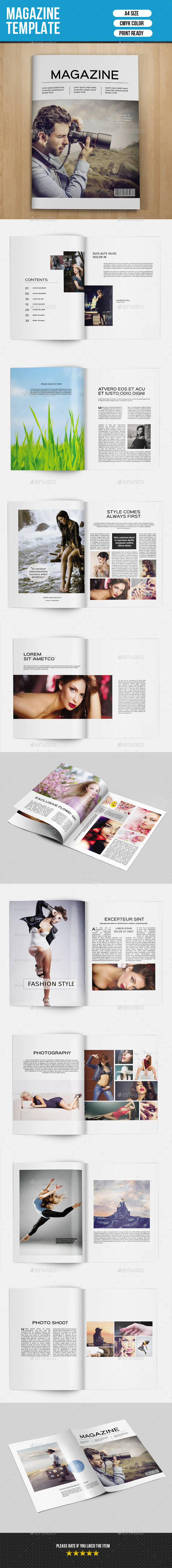Minimal Magazine Template-V01 - Magazines Print Templates