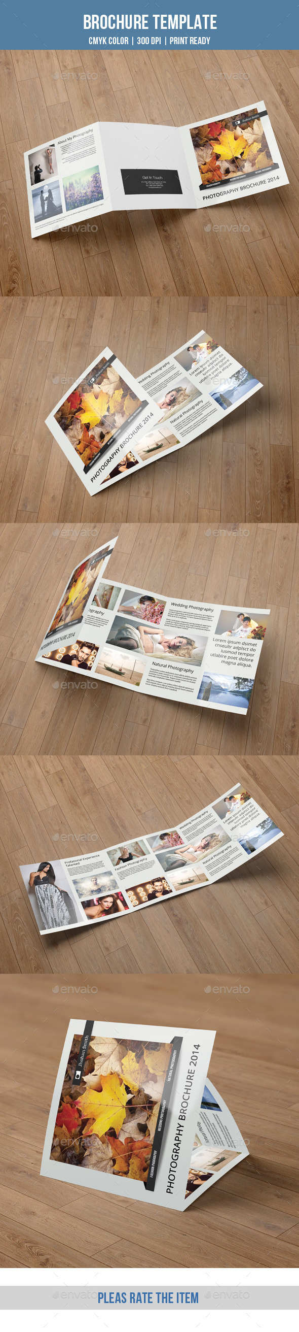Minimal Square Trifold Photography Brochure-V44 - Corporate Brochures