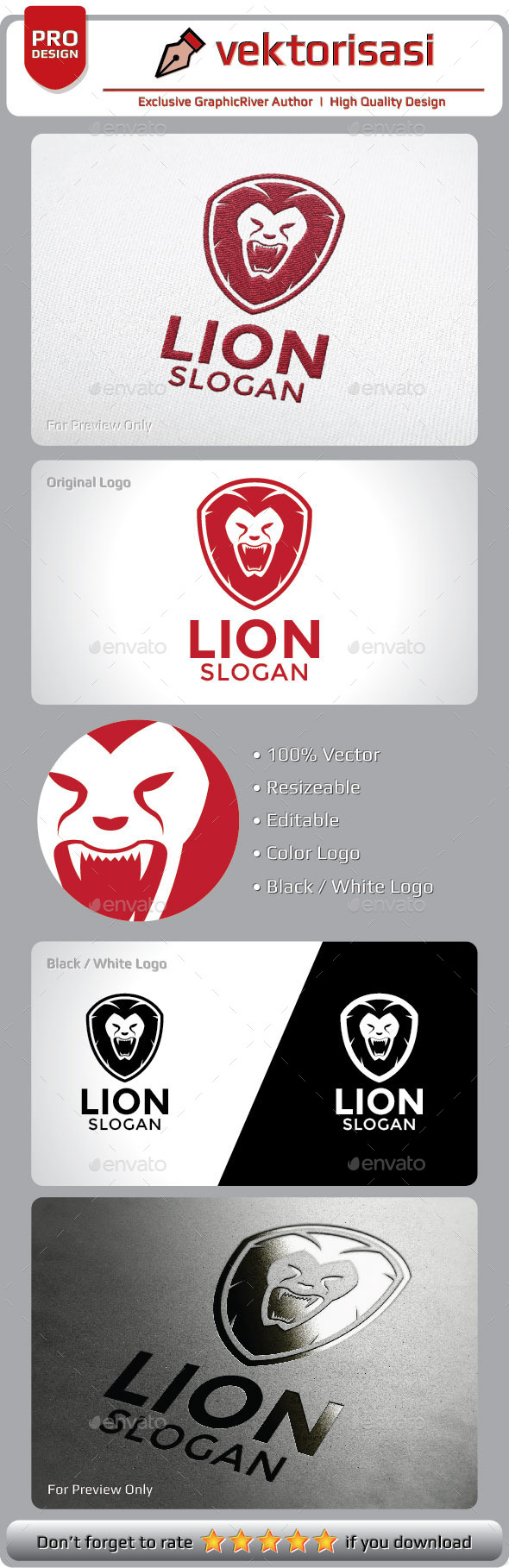 Lion Logo - Animals Logo Templates