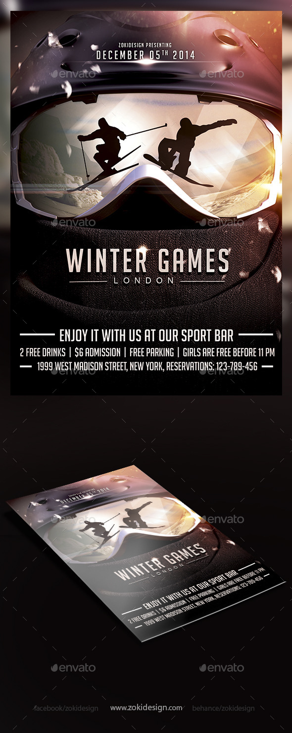 Winter Games Flyer - Events Flyers