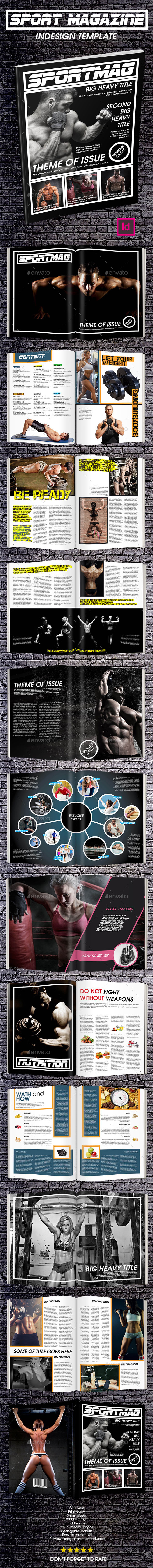 Sport Magazine Template Issue Two - Magazines Print Templates