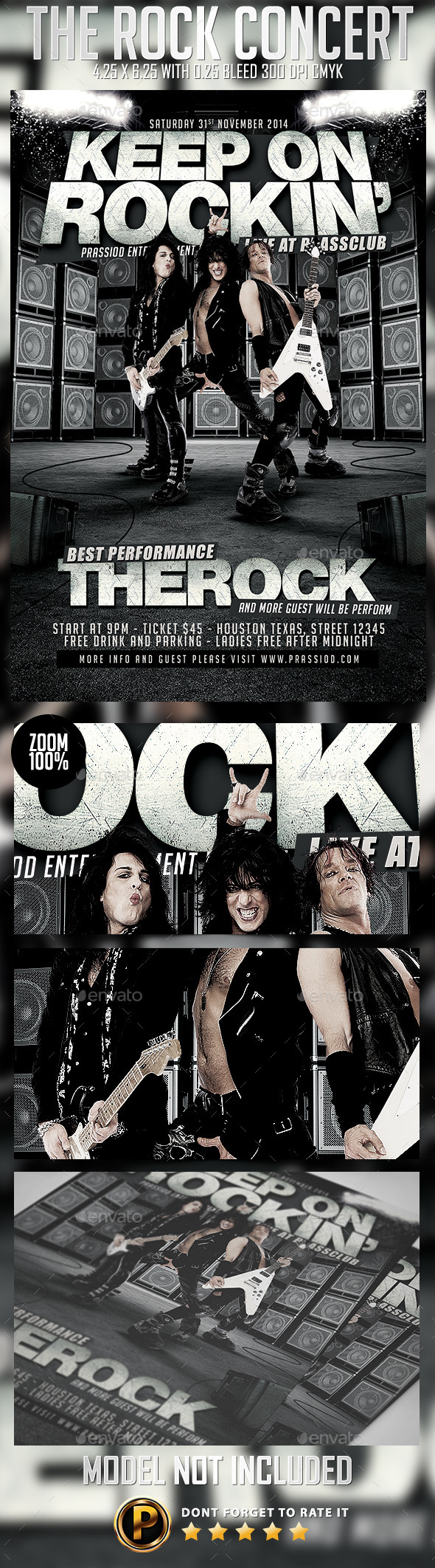 The Rock Concert Flyer Template - Concerts Events