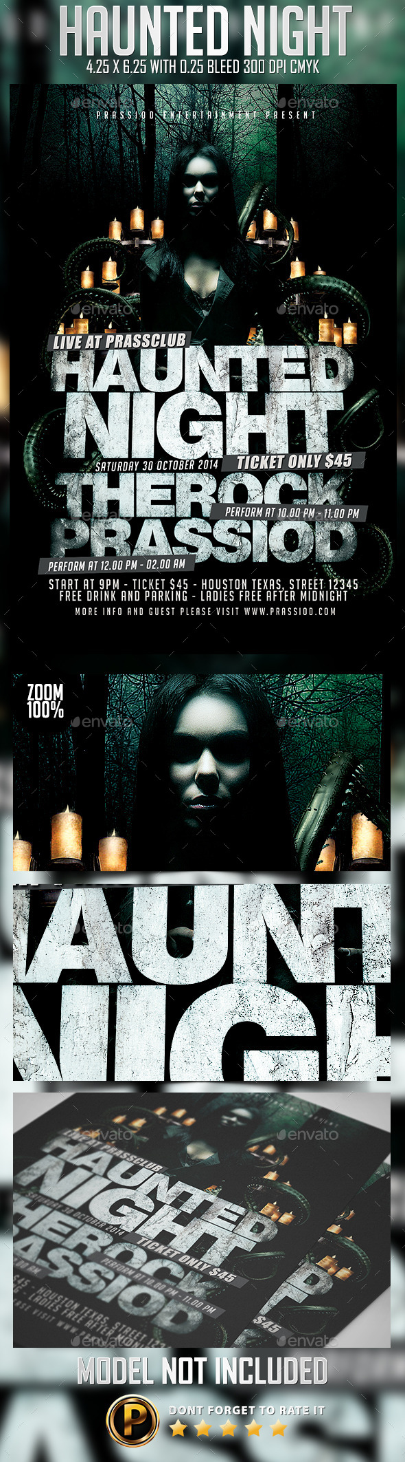 Haunted Night Flyer Template - Events Flyers