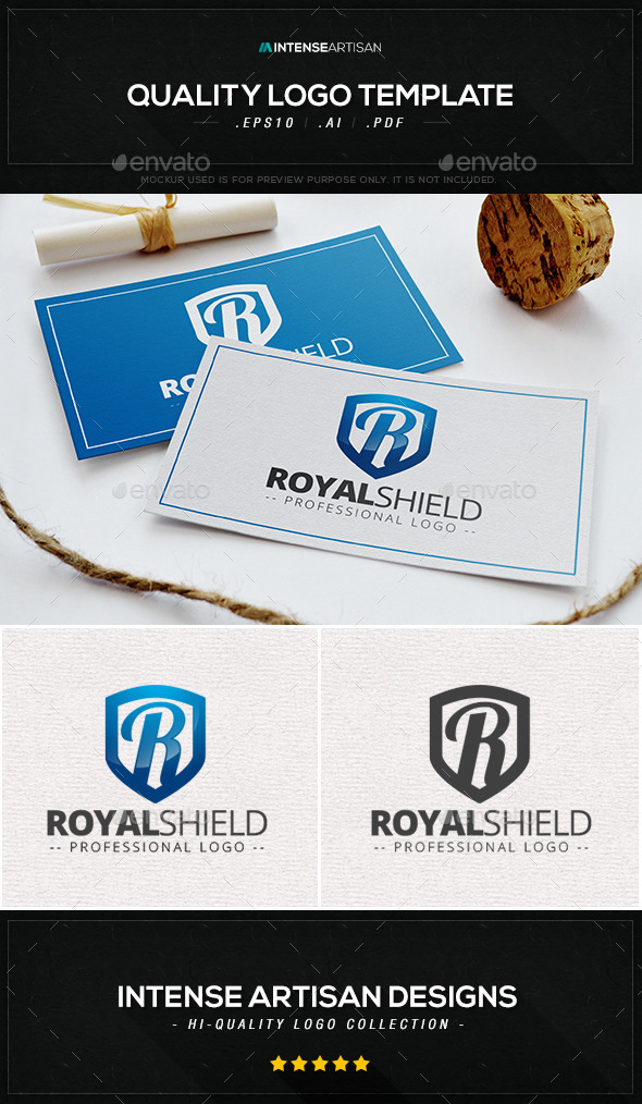 Royal Shield Logo Template - Letters Logo Templates