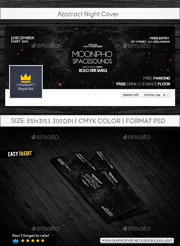 Abstract Night Cover - Facebook Timeline Covers Social Media