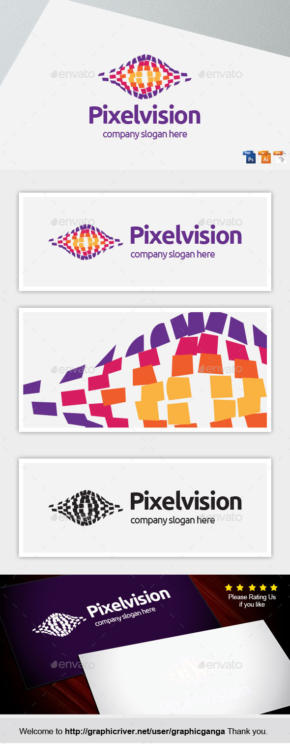 Pixel Vision - Abstract Logo Templates