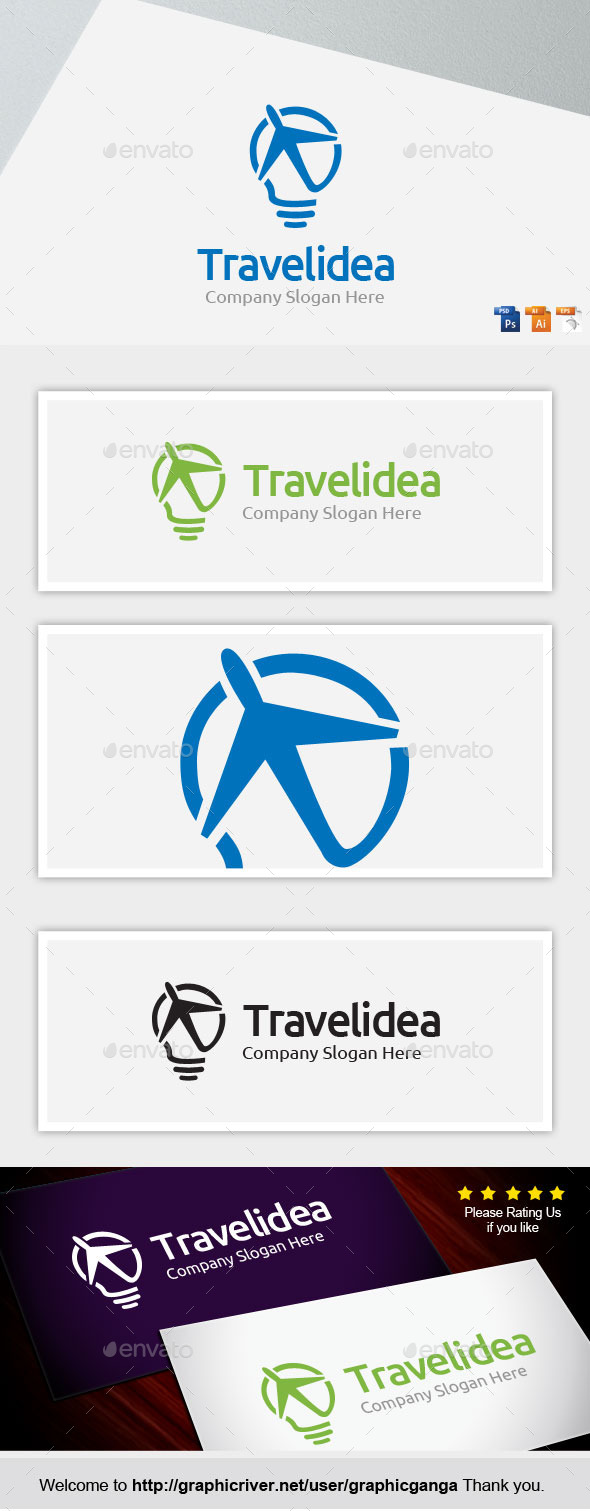 Travelidea - Abstract Logo Templates