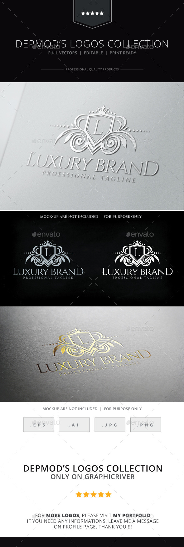 Luxury Brand Logo - Crests Logo Templates