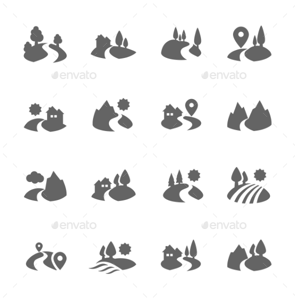 Land Icons - Icons