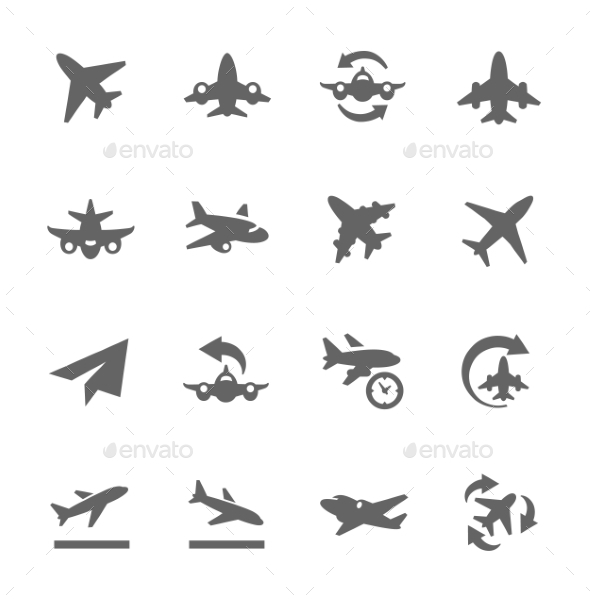 Planes Icons - Man-made objects Objects