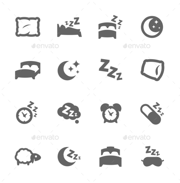 Sleep Well Icons - Miscellaneous Icons