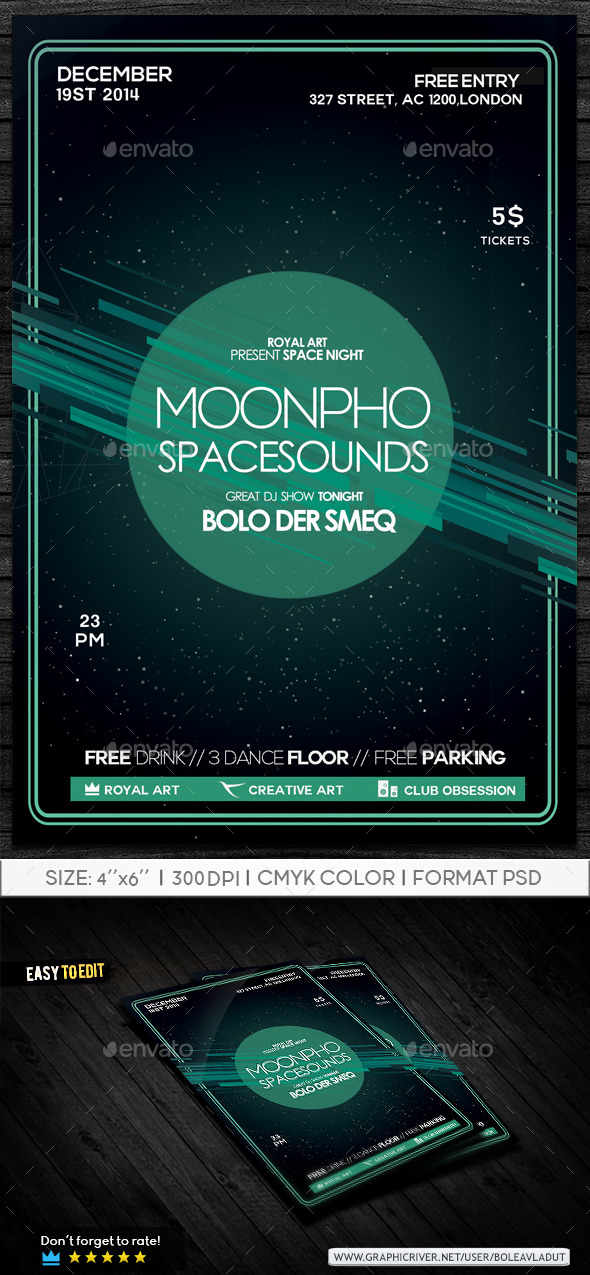 Party Space Flyer - Clubs & Parties Events