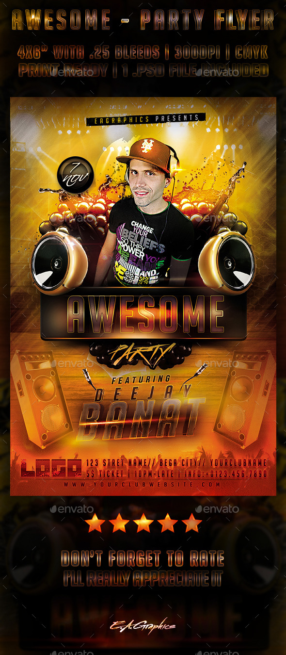 Flyer Template - Clubs & Parties Events