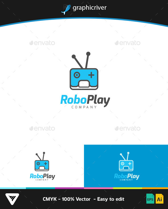 RoboPlay Logo - Logo Templates