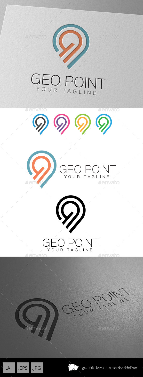 Geo Point Location Logo - Symbols Logo Templates