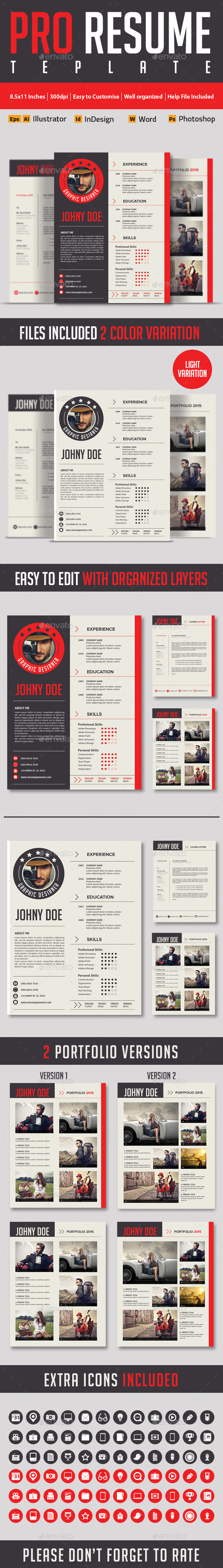 Modern And Profesional Resume Cv - Resumes Stationery