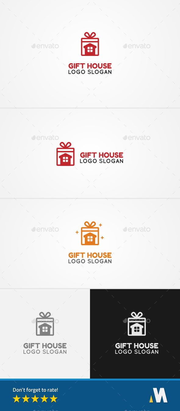 Gift House - Buildings Logo Templates