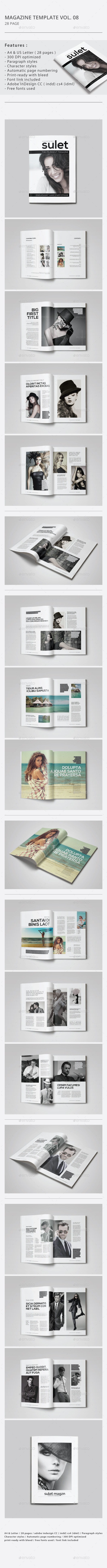 Indesign Magazine Template Vol.08 - Magazines Print Templates