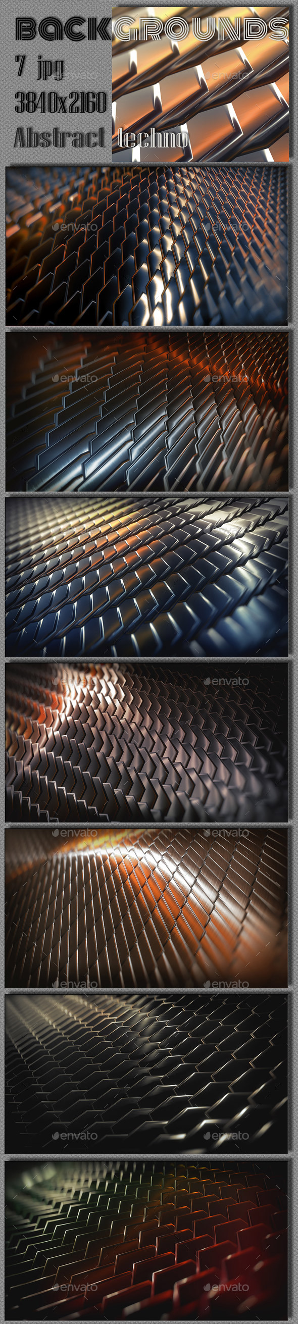 Abstract 3D Steel Collection - 3D Backgrounds