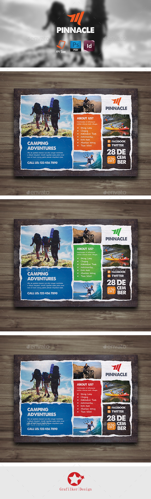Camping Adventure Flyer Templates - Corporate Flyers