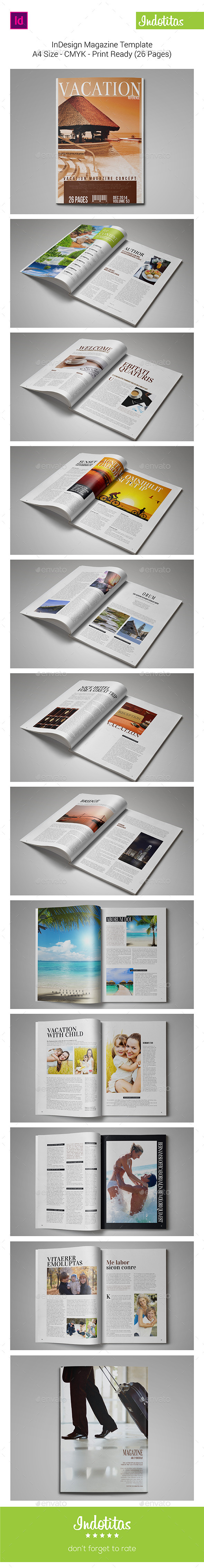 InDesign Magazine Template - Magazines Print Templates